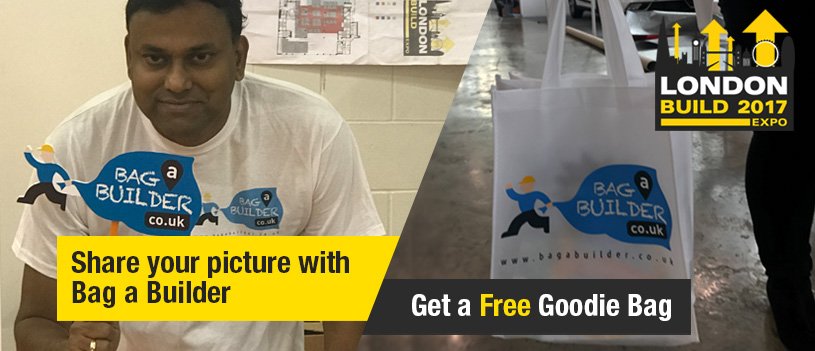 BagabuilderUk's tweet photo. #LondonBuild #londonbuildexpo #londonbuild2017 - Grab a Prop &amp; Strike a Pose to get Free Goodie Bag! https://t.co/zuf75YUboK