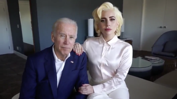 Biden? REALLY? HA! WATCH Uncle Joe and Lady Gaga join forces in PSA against sexual assault DNB-oGYWsAAY1aj