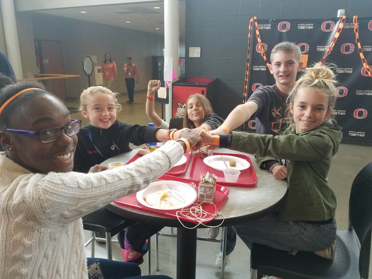 shane_haskell's tweet photo. Unity Day...CMS coming together to take a stand against bullying. #CMSflock #unityday #standtogether #teamorange #againstbullying https://t.co/ySv8jWiOCo