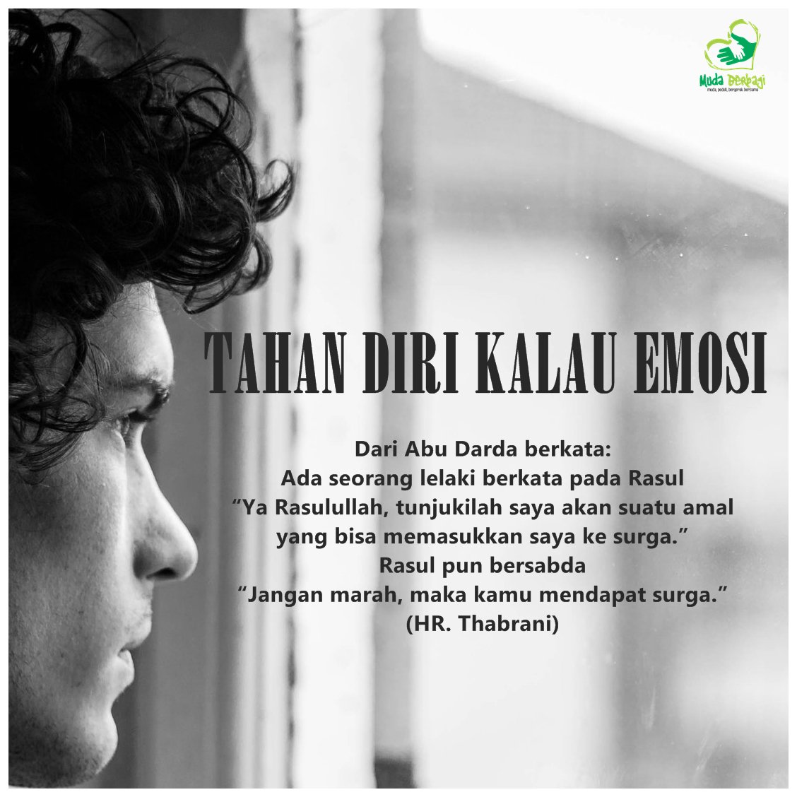 Pagi Tweeps.. Selalu kalem, jangan pasang muka serem :D #NyalakanKebaikan #Hadist