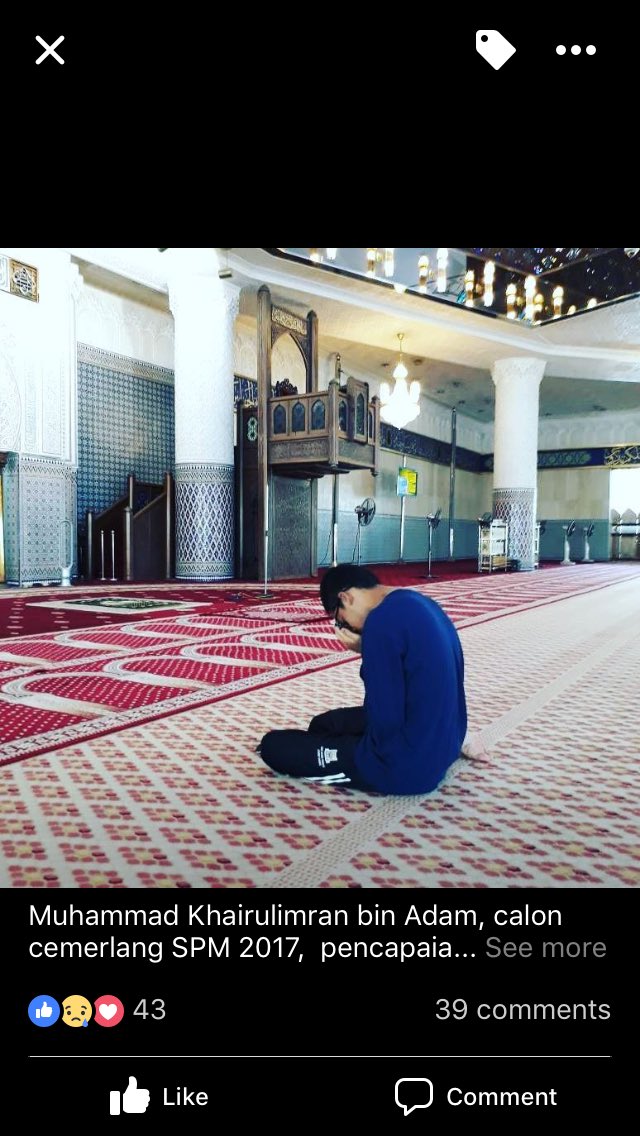 itsamirarif's tweet photo. Semoga dipermudahkan segala urusannya esok #prayforimran 😢😭 https://t.co/ZkGzF8onPm