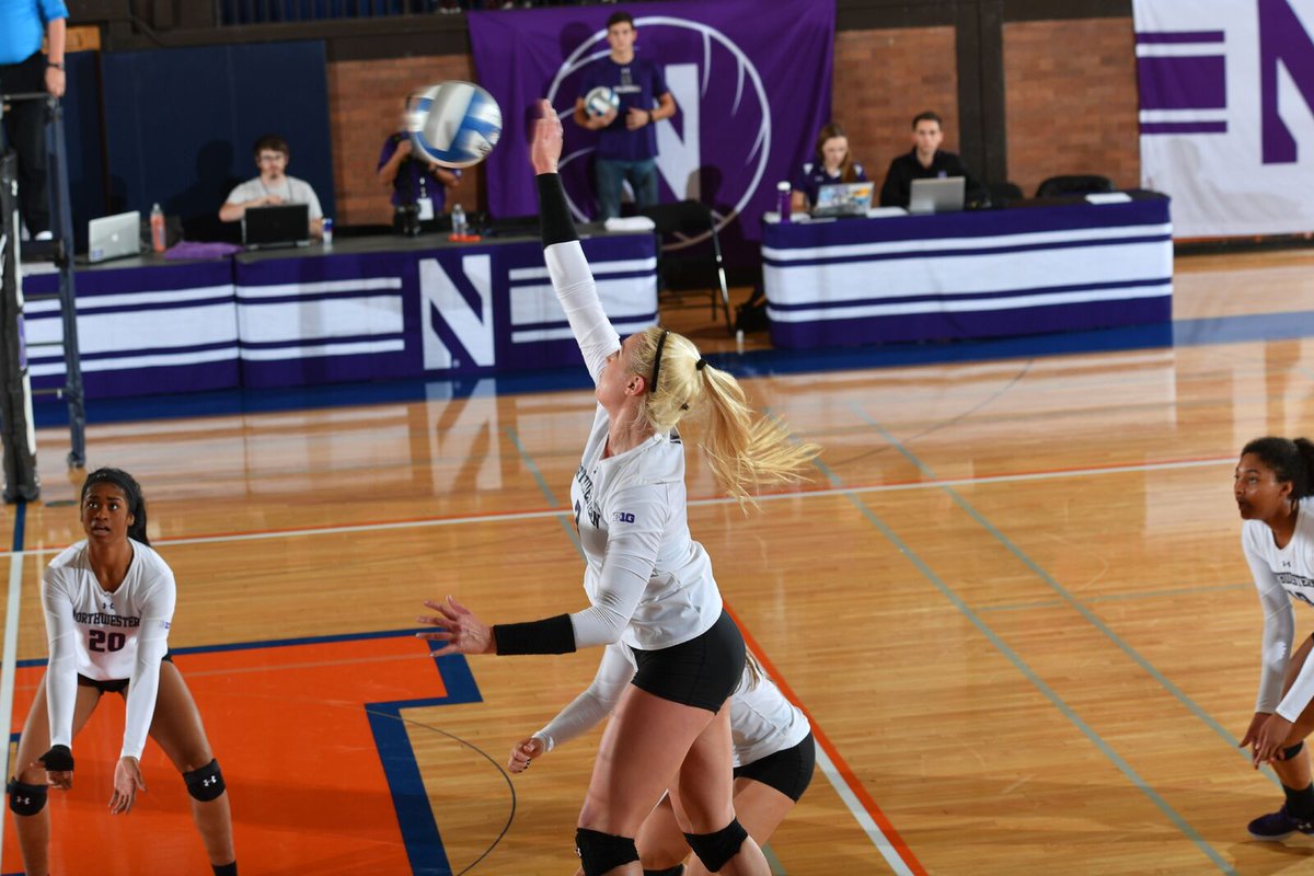 NUVball's tweet photo. Allie Lindroth and Olivia Viscuso both recorded CAREER HIGHS of 8 kills tonight! #OneForTheRecordBooks https://t.co/W01H1NFKoP