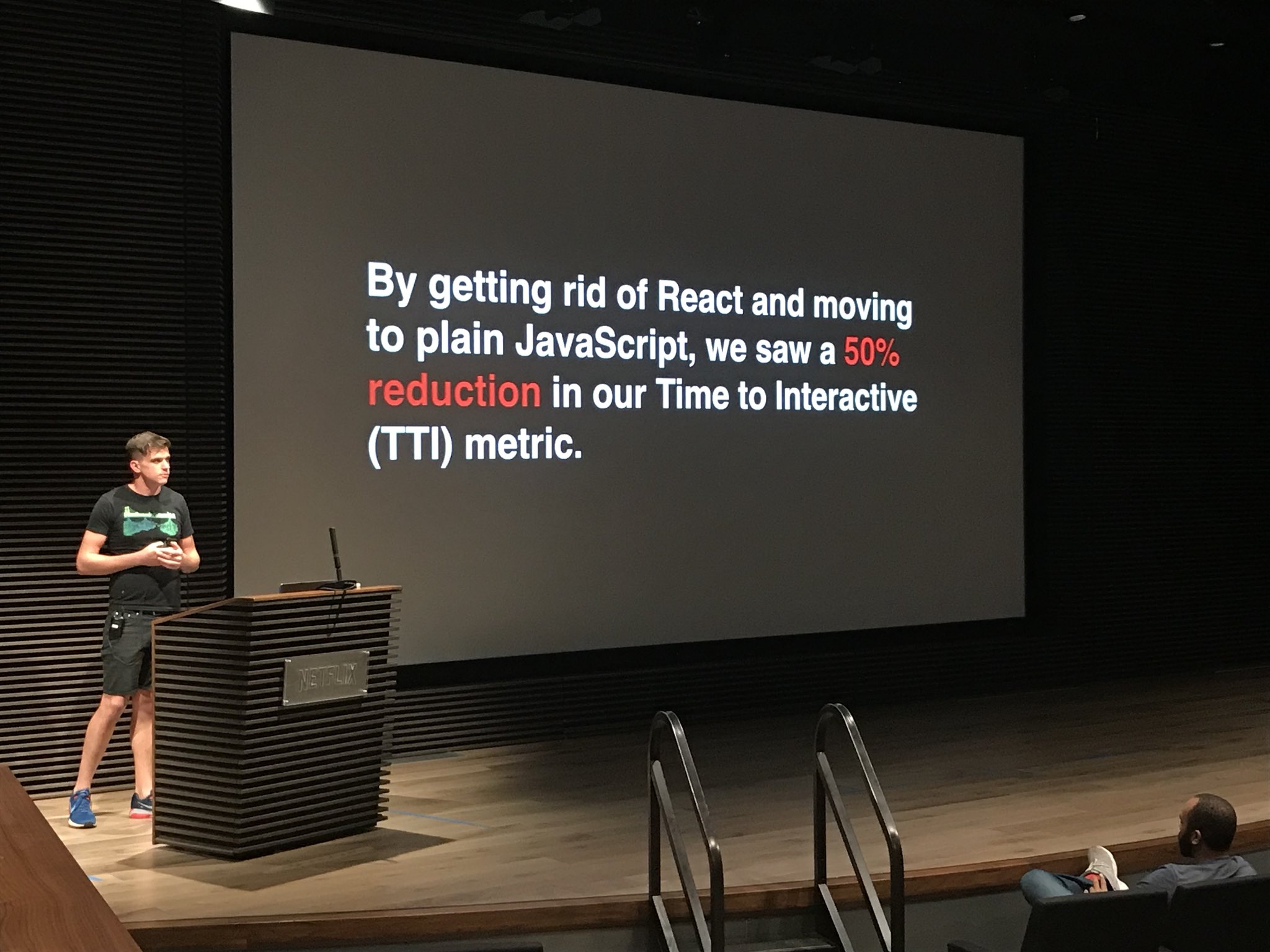 Netflix: Removing client-side React.js improved performance by 50%