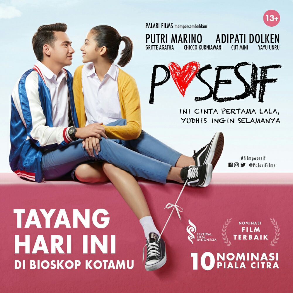 Ini cinta pertama Lala, Yudhis ingin selamanya. POSESIF tayang mulai hari ini di bioskop. Info jadwal bit.ly/2h9DMuP