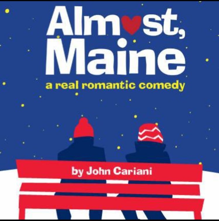 Troupe185's tweet photo. Come see "Almost, Maine" this week at the highschool, Thursday-Saturday at 7:30pm and Sunday at 2pm! Don't miss it! https://t.co/WixhNrXLGp
