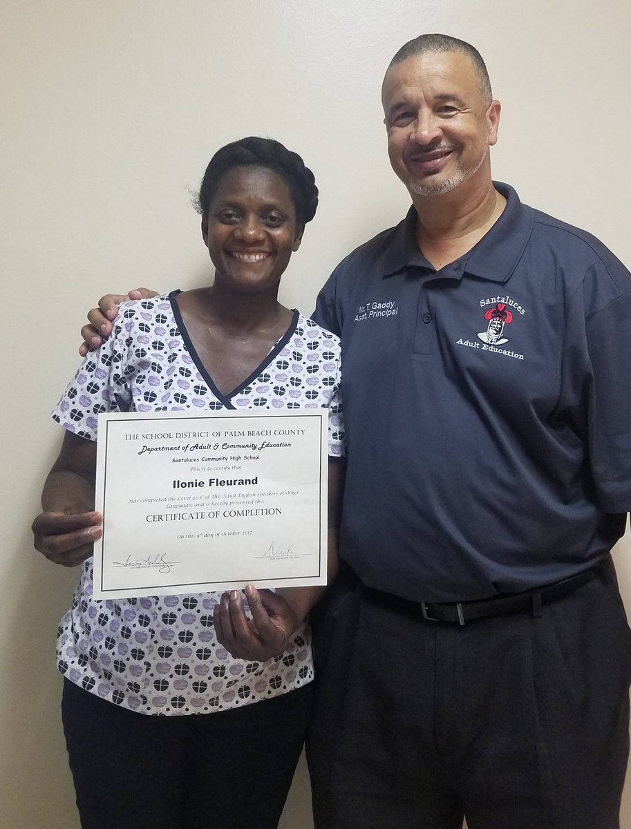 SantaAdultEd's tweet photo. Sweet success at SantalucesAdult Education!  @SantaAdultEd @Carolina_Blue21 @Prin_Robinson @ACEofPBC https://t.co/WP50slMmDO