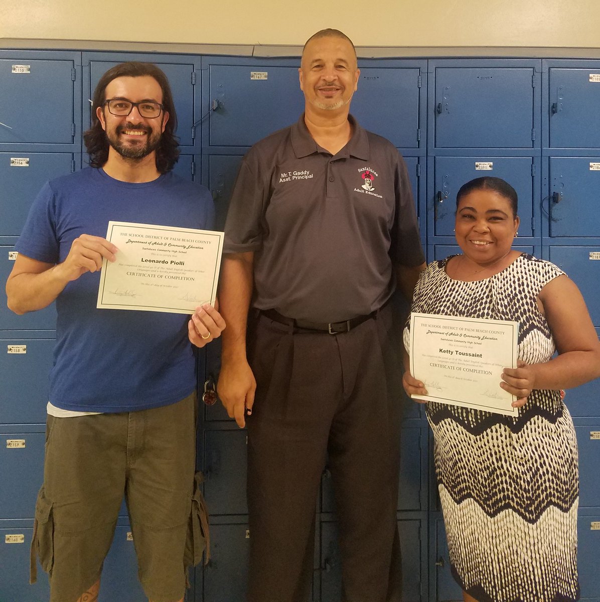 SantaAdultEd's tweet photo. And more success stories! @SantaAdultEd @ACEofPBC @Carolina_Blue21 @Prin_Robinson https://t.co/YMnsNk8o7Z