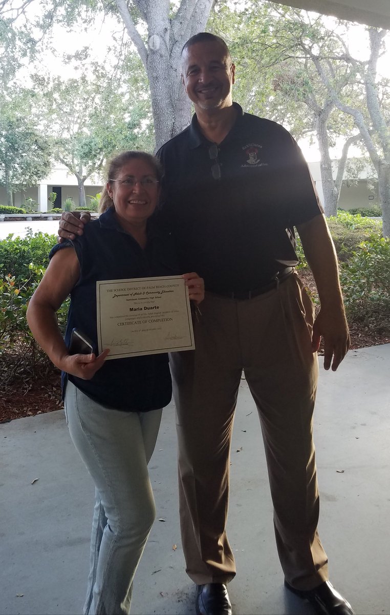 SantaAdultEd's tweet photo. Sweet success at SantalucesAdult Education!  @SantaAdultEd @Carolina_Blue21 @Prin_Robinson @ACEofPBC https://t.co/WP50slMmDO