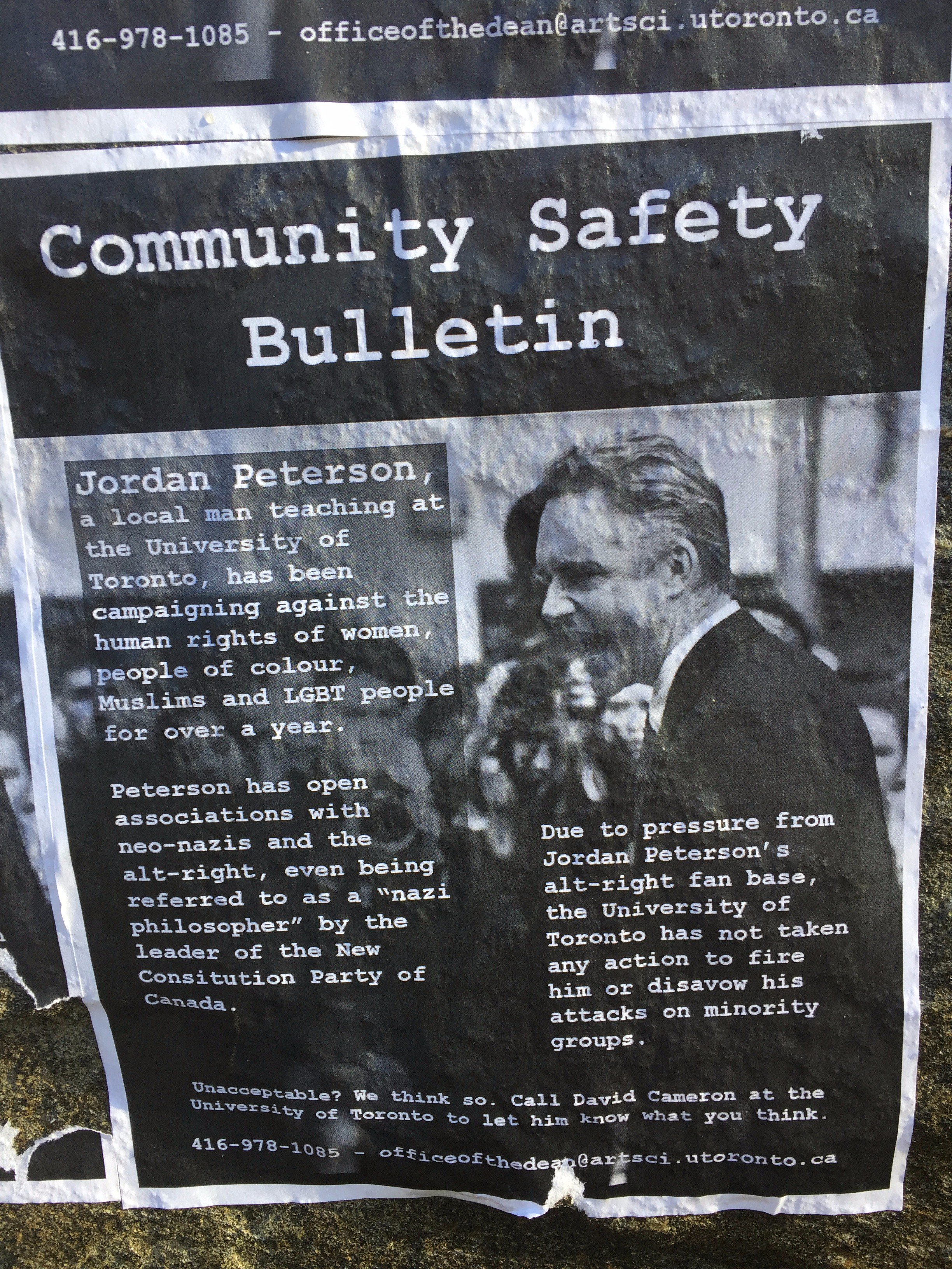 Jordan B Peterson on Twitter: "Those who consider themselves my enemies have been posting these all around my home neighbourhood. https://t.co/zF3Mc7Imsy" / Twitter
