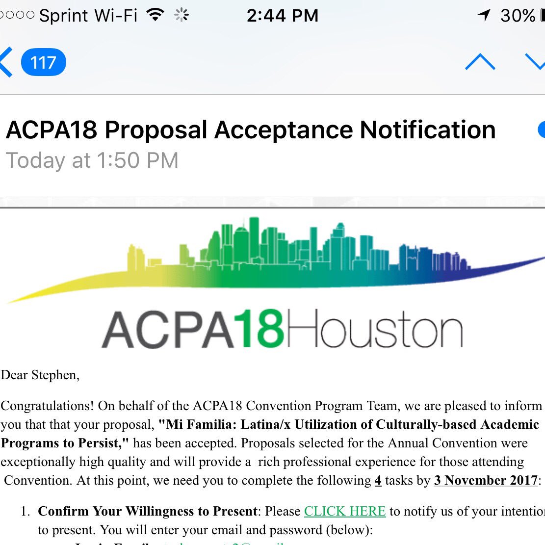 DrStephenSR's tweet image. See ya in March, Houston :-) #ProposalAccepted #ACPA #LatinxResearch #ScholarPractitioner #Researcher