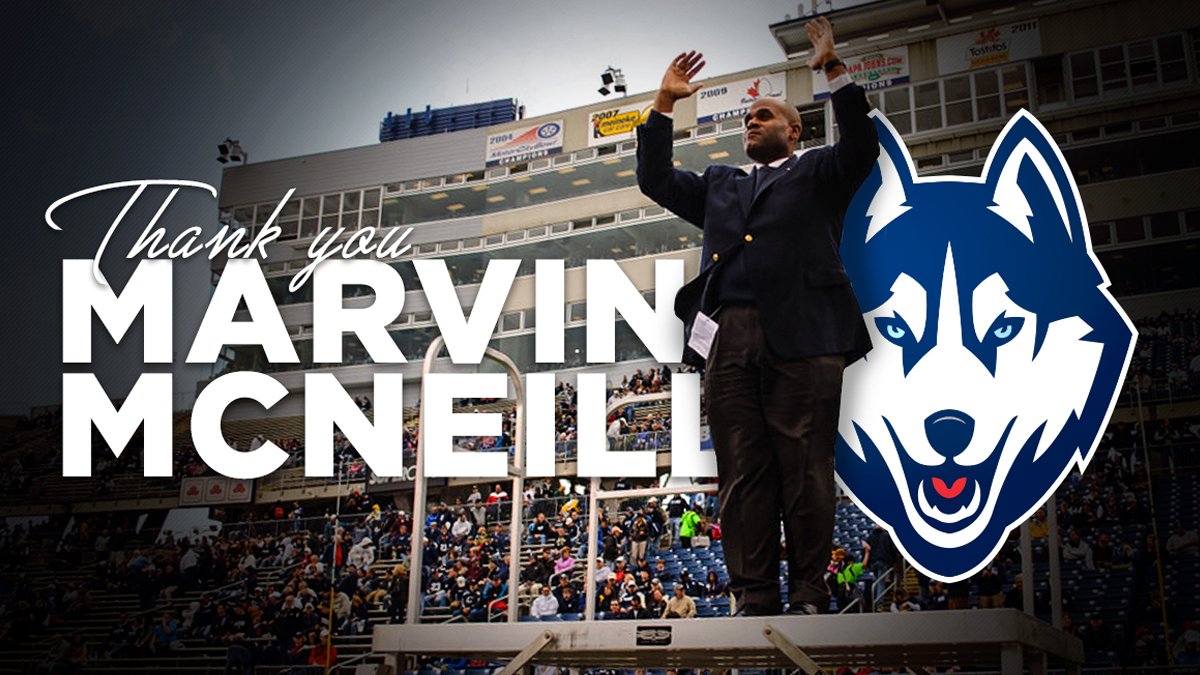 Thankful for everything Mr. Marvin McNeill has done for the organization. Best of luck in your feature endeavors! #UConnBand
