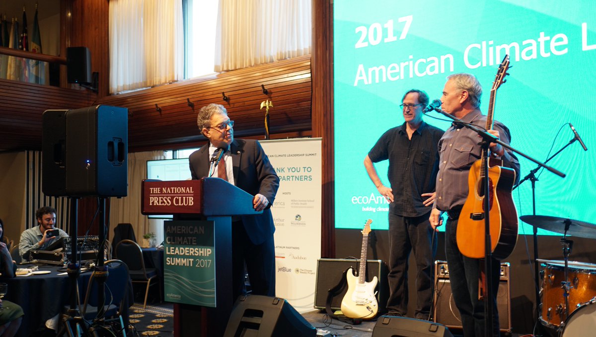 tedeytan's tweet photo. W @SenFranken Giant of The Senate ๐ Leader who helps us laugh #ACLS2017 @ecoAmerica #USClimateLeadership https://t.co/e025Utriz6