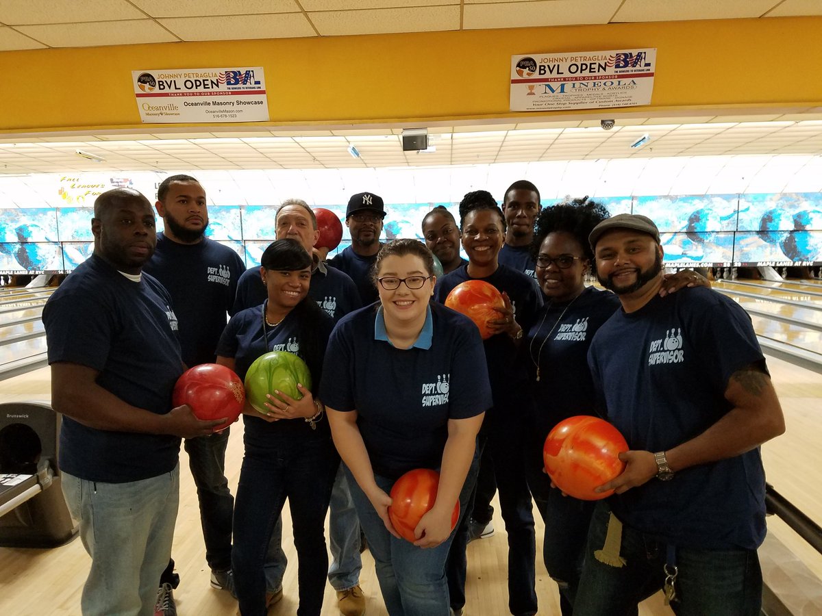PamelaHRG's tweet photo. Thank you to our DM @FelixRamirezD82 and DHRM @NalineeHobert for showing your appreciation to D82 dept. supervisors. We had a ball!  #gutterballs #strikeballs https://t.co/q0Rup6bWL2