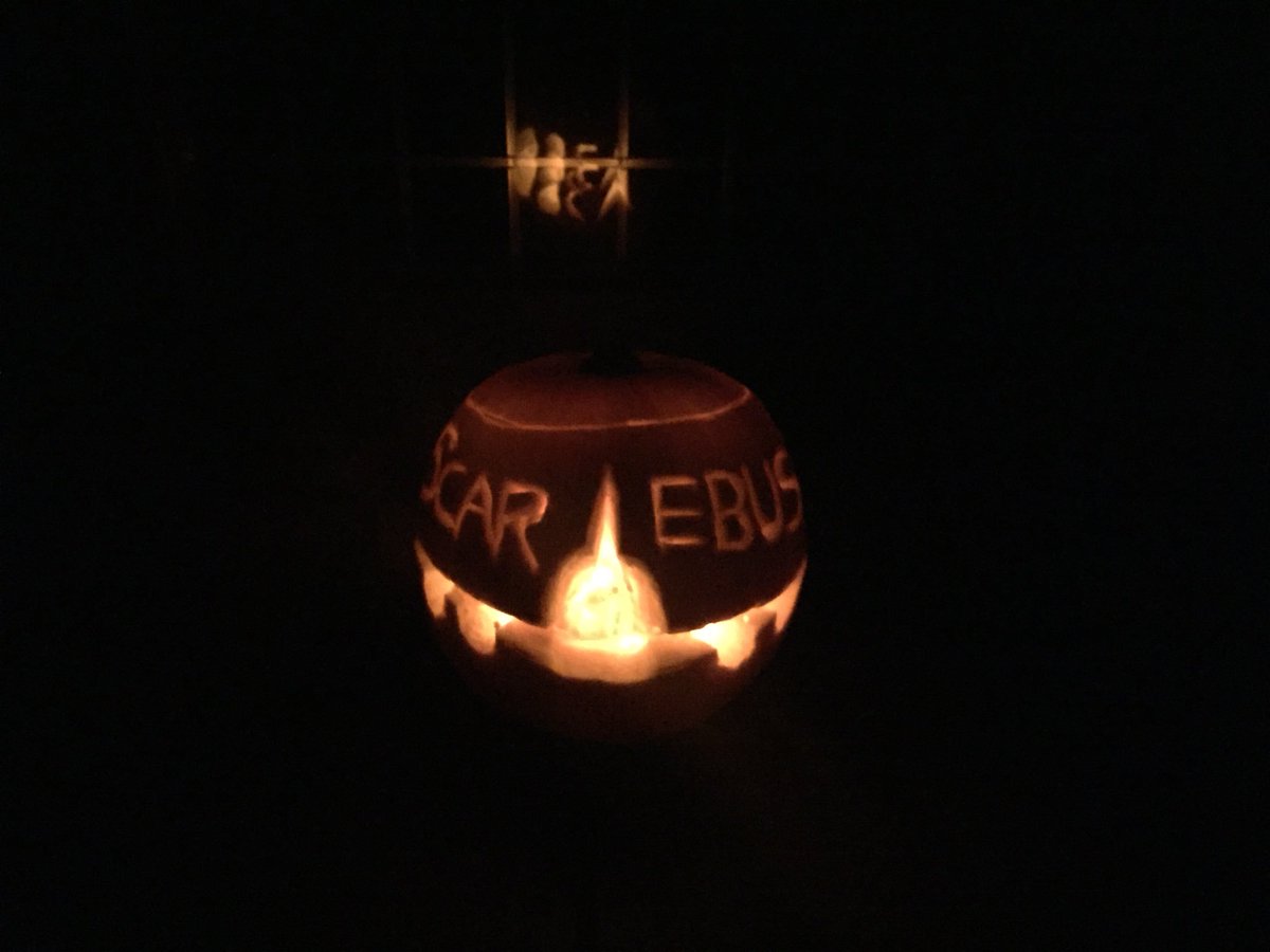 brenflybigbird's tweet photo. Practice pumpkin before helping the kids tomorrow - terrifying to any Boeing pilot๐ #A380 #Scarebus https://t.co/7b6Q7FoATO