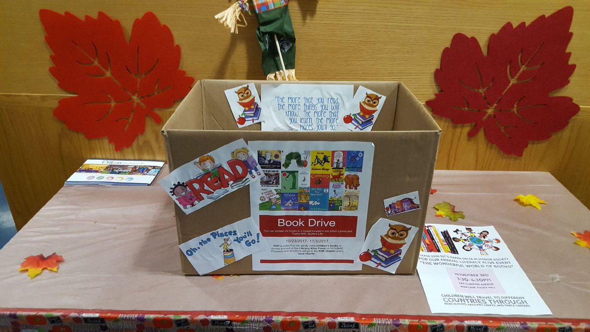 SJCBKKDP's tweet photo. Keep donating those childrens books! Boxes can be found in the Dillon Center and in Tuohy Hall @kappadeltapi @SJCNY https://t.co/KBhTt7nIQY