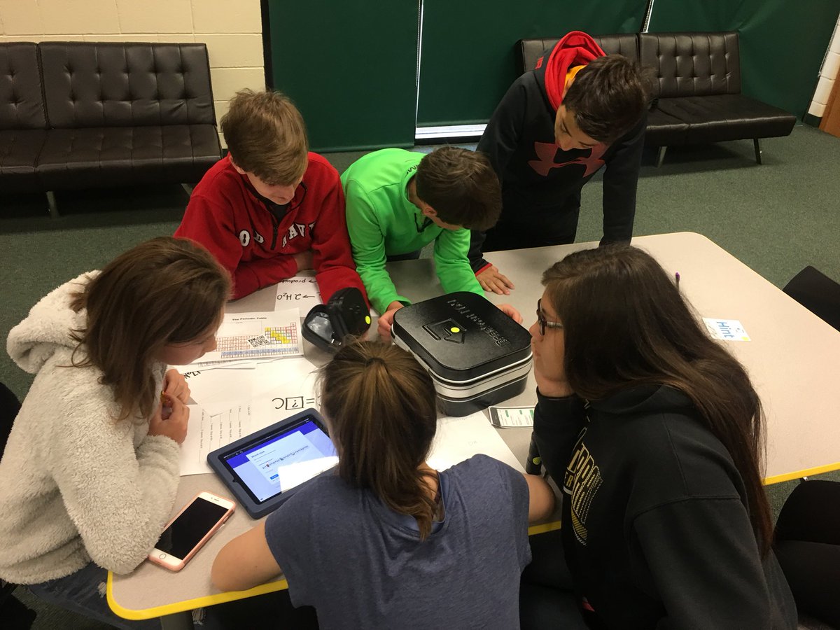 bagley_library's tweet photo. Zombie Apocalypse @breakoutEDU , 8th grade chemical changes and periodic table fun! #murrayproud #breakoutedu https://t.co/WPKupP7Xr6