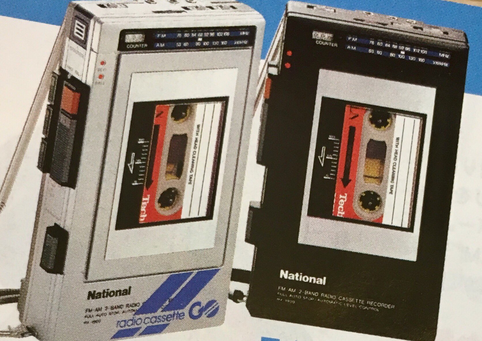 昭和レトロ◆National FM-AMラジオカセット RX-1550◆ i-img1198x898-