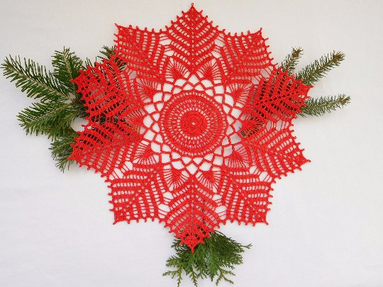 EdithThreadlove's tweet photo. New in my shop! Christmas crochet table centrepiece with beautiful pine pattern https://t.co/aDxAKGd80M  via @Etsy #Christmas #tabledecor https://t.co/LKQk9RPNoi