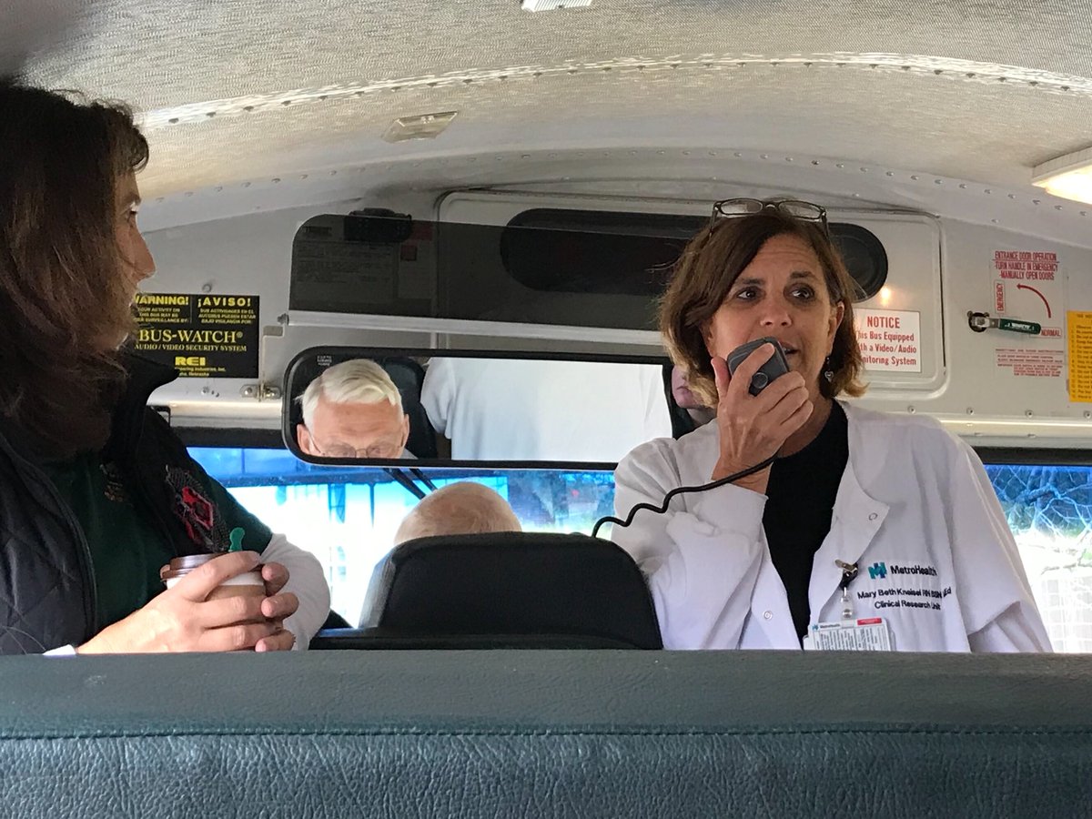 KimHaney13's tweet photo. ❤️Bonus Bus Presentation by MaryBeth Doslak Kneisel MLS alumni ‘82 discussing Research at Metro Invited MHTs to shadow in future #mlsalumni https://t.co/8njS1uNxUR