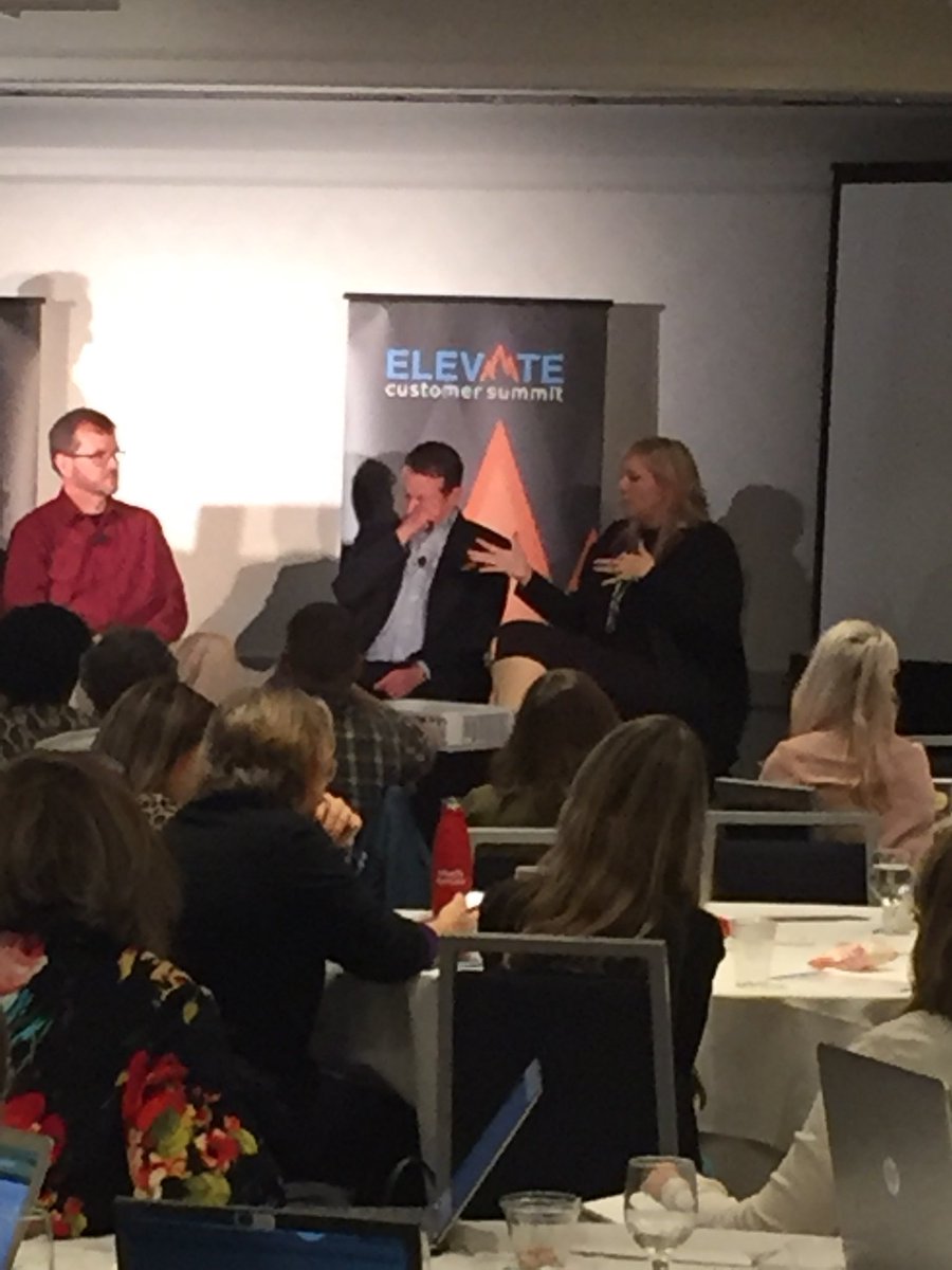 SalesbyIan's tweet photo. @InboundMarketer sharing @Apptus uses 8 metrics to help predict deals closing.
#Reference engagement is 1 of the metrics! #ROelevate https://t.co/cxPFsowgiT