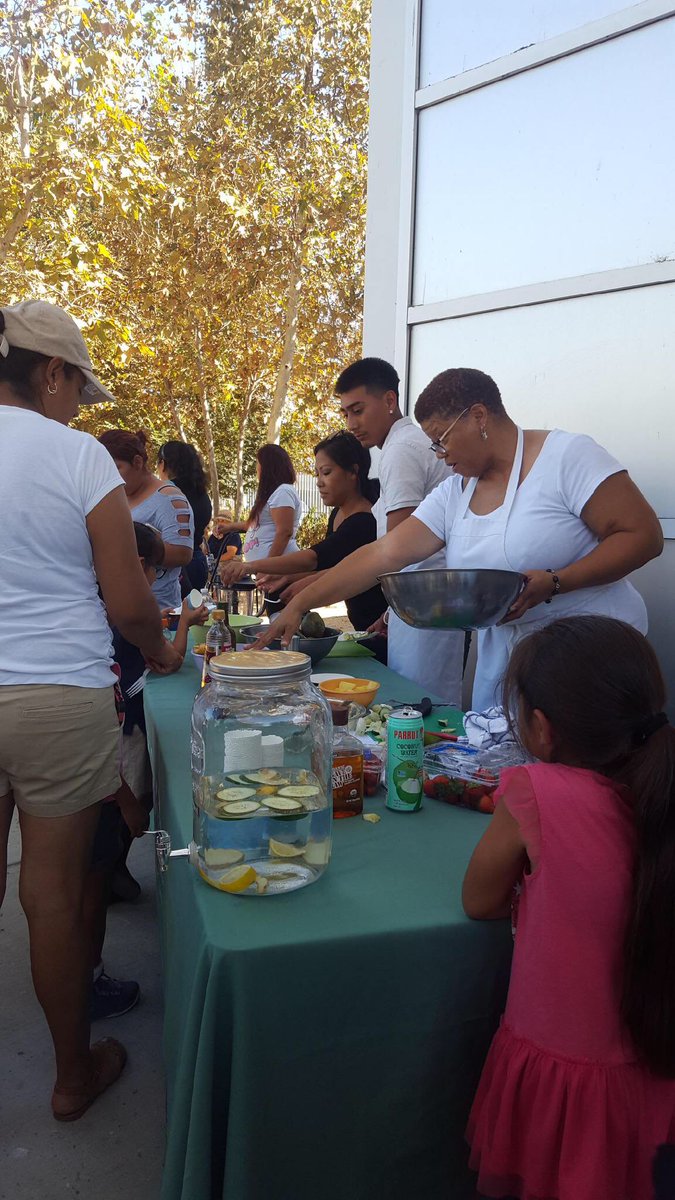 CHCinc's tweet photo. We’re out with @LANLT at Fremont HS food giveaway talking about #HealthyKidsZone. Check it out every Wednesday! https://t.co/dFD3dGB523