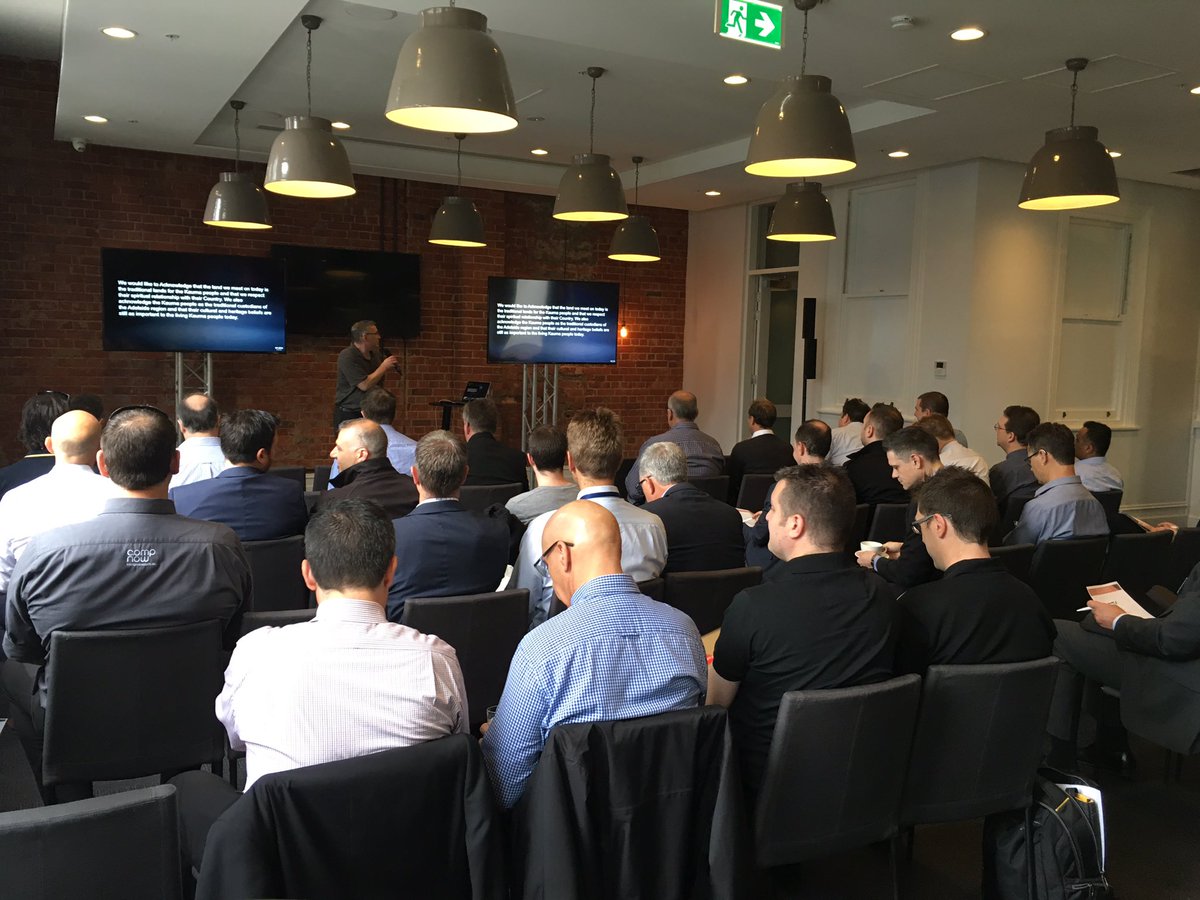 ambonica's tweet image. Full house at today's Innovation Edge Breakfast Event in Adelaide #innovation @ArubaANZ