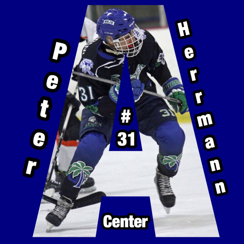 Icemen2018's tweet photo. Introducing our Captains for the season! Captain: Canyon Richardson Alternate Captains: Peter Herrmann and Brennan McGinn (@McGinnBcmcginn) https://t.co/dyU5utI36S