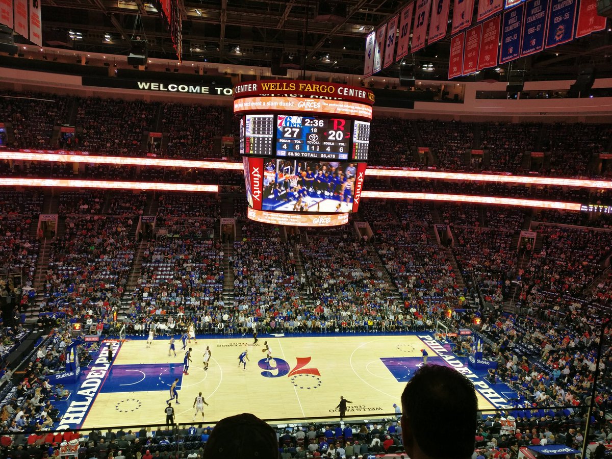Taking in a little #76ers / #Rockets action with <a href="/Chris_Caravan/">Chris Caravan</a>
