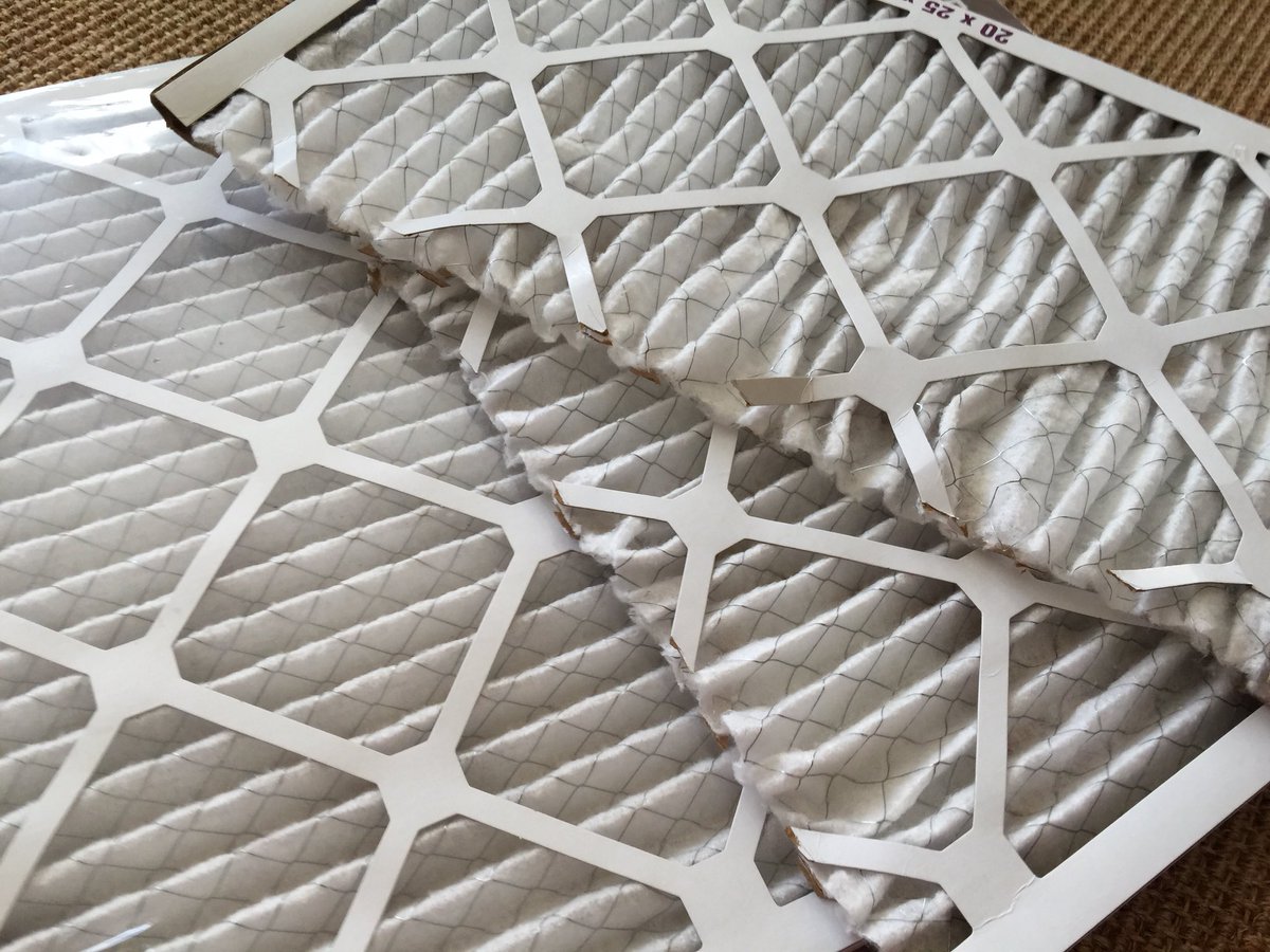 LenaEvans88's tweet photo. When you need three air filters, but only measure one intake vent…You go into #MacGyverMode. #PhoenixFoundation #DoItYourself https://t.co/WWdcWXlhli