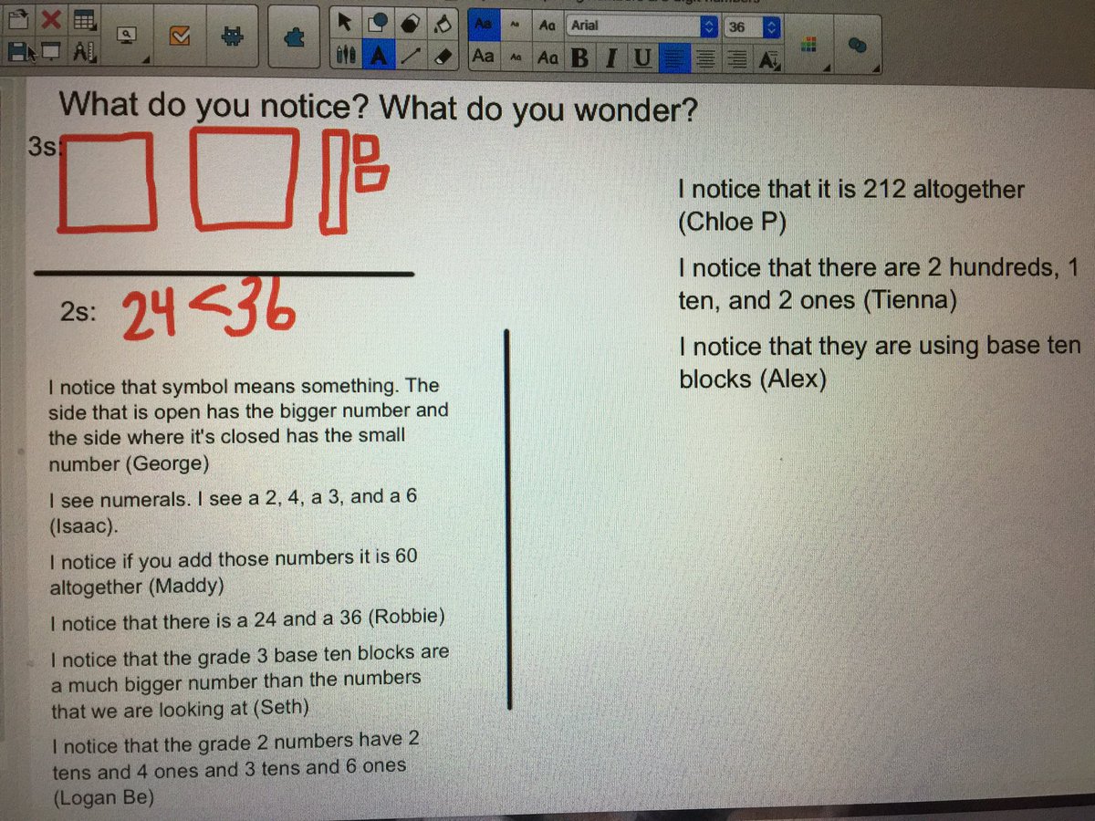 jenna_cowell's tweet photo. We worked hard to make purposeful observations today @anderdon_public! #mathtalk #multipleentryandexitpoints https://t.co/gB5AUZko5C