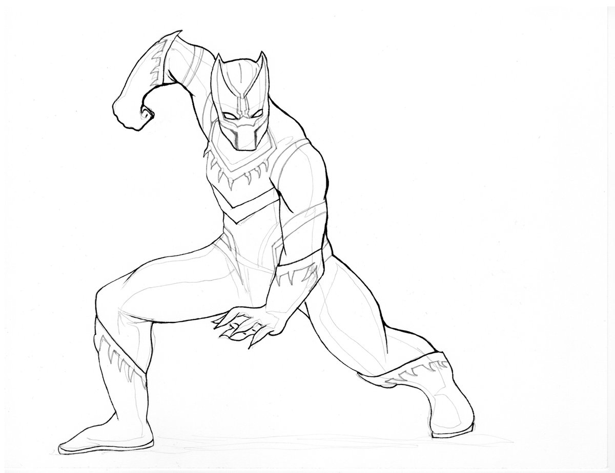 TheCreativeKay's tweet image. #Inktober no03 
#HeroesOfColor #inktober2017 #BlackPanther