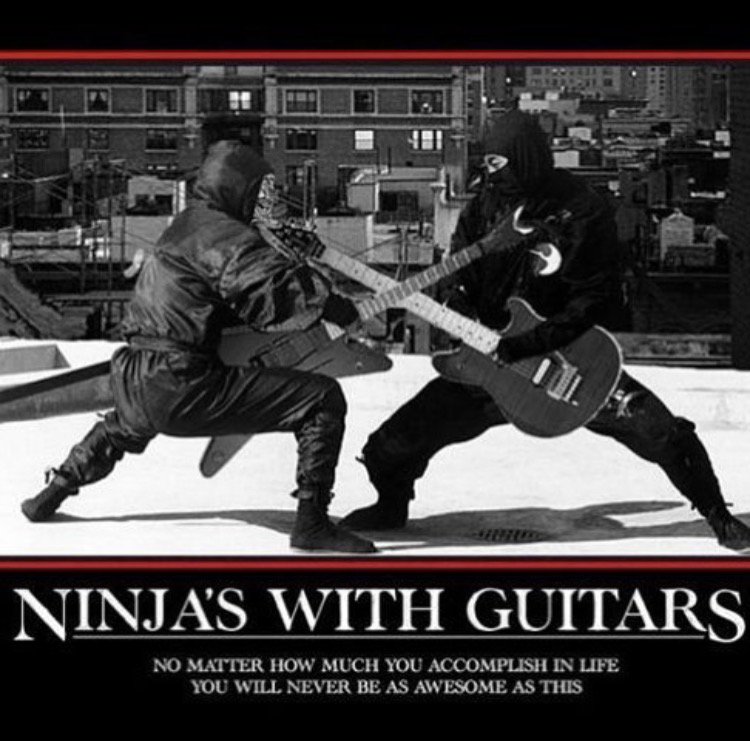 GCeffects's tweet image. It doesn’t get much better than that. #ninjas #guitarhumor #gearaddiction ow.ly/wDkw30g7QRz