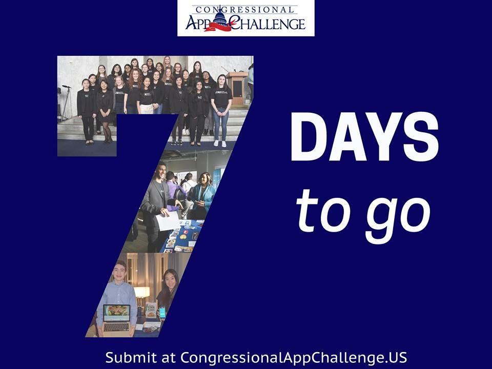 Encourage your students to create and submit their original #CodeHS apps to the #CongressionalAppChallenge today! buff.ly/2y76thz