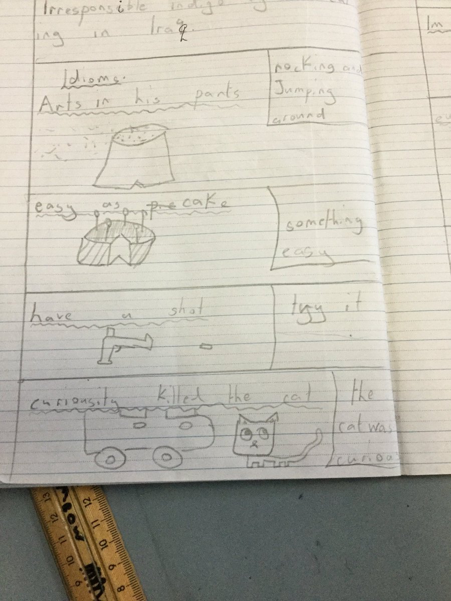 bnwps_ann's tweet photo. Today we set the world on fire with our idiom drawings. https://t.co/nObZ2SPi9W