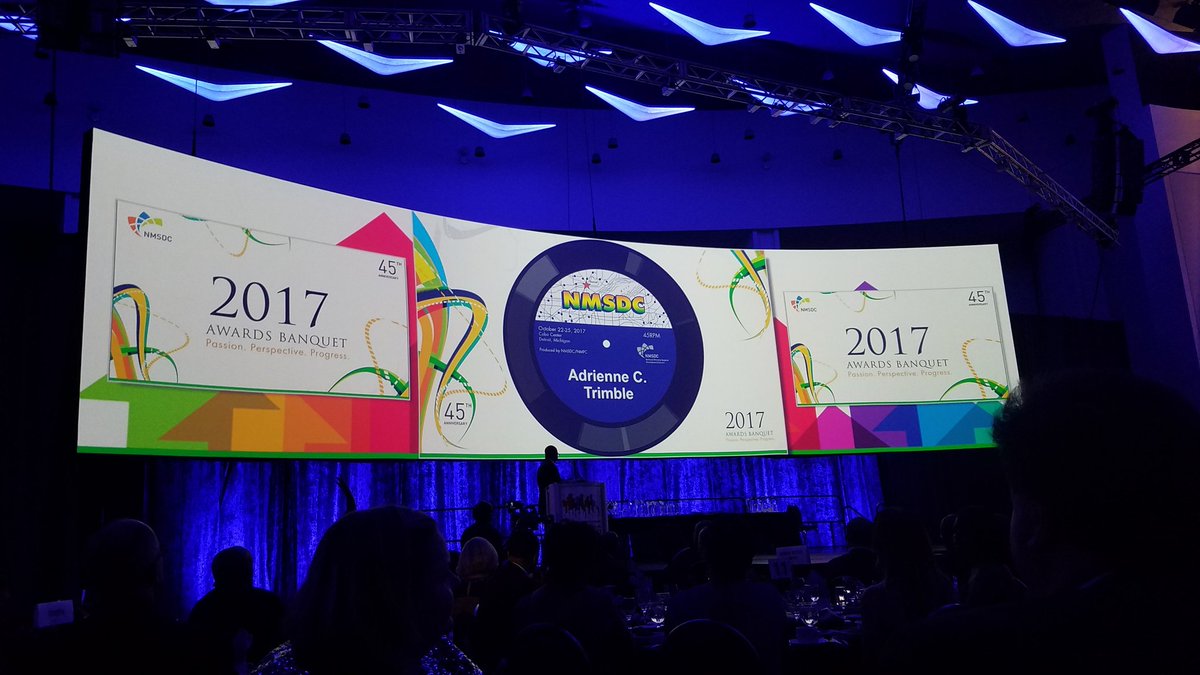 SMBurton724's tweet photo. #NMSDCConference honored 45 individuals who made a difference over 45 years. So proud to honor one of @ToyotaSD own - @Aceytrimble https://t.co/ARN3dmybk8