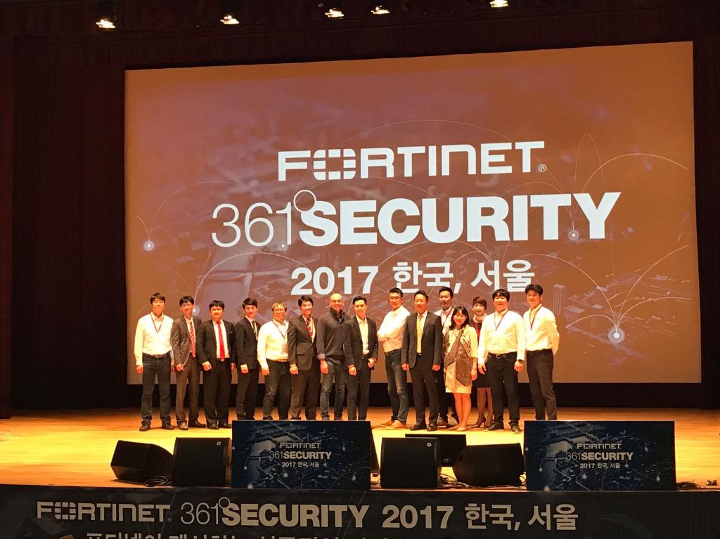 Fortinet's tweet photo. Just wrapped up our 2nd #361Security in #AsiaPacific. Seoul far Seoul good! Singapore, you are next! https://t.co/pe1geEQ4UM