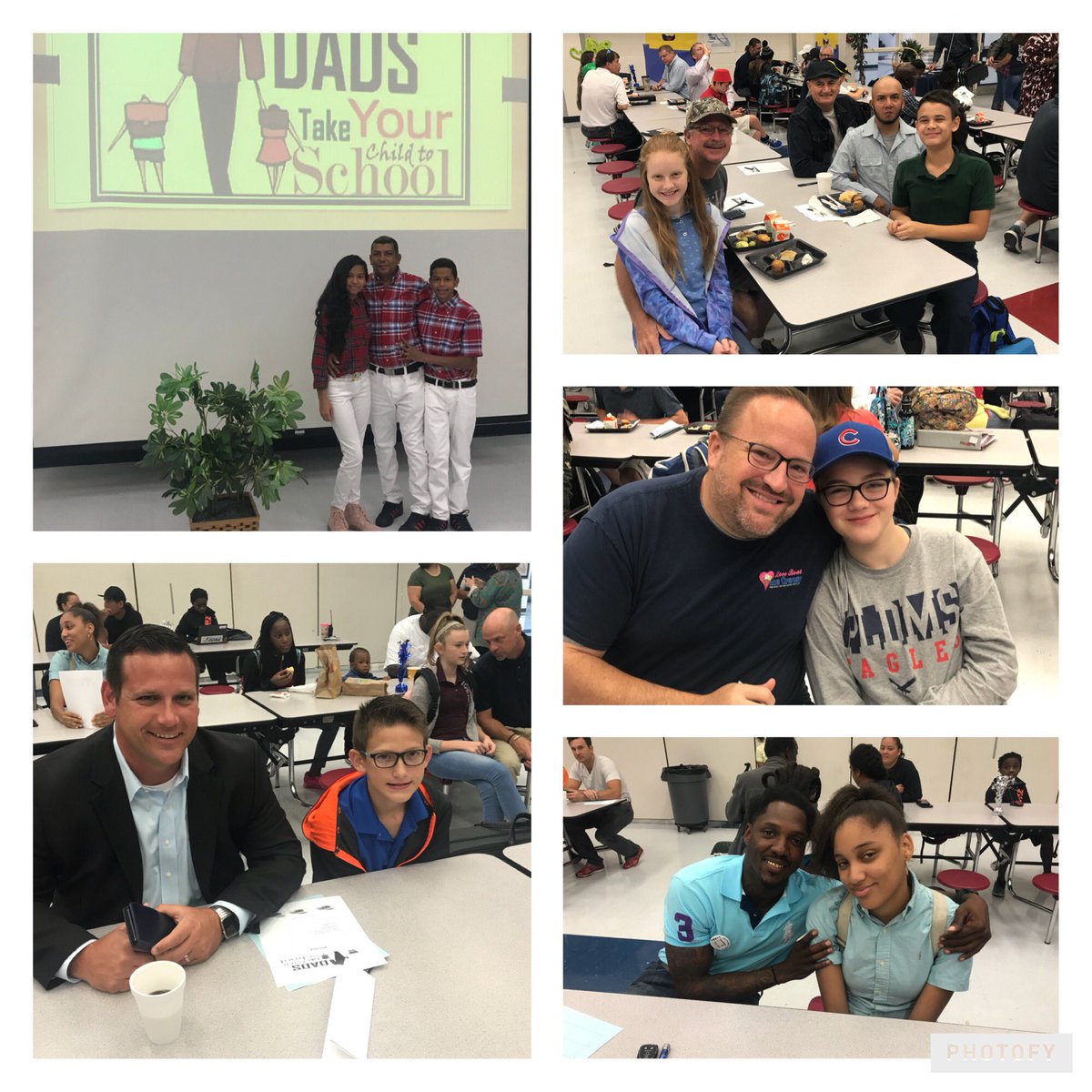 CrystalMraz's tweet photo. Great turn out this morning to our Dads take your child to school day @PLDunbarMS #TogetherWeSoar #DadsRule https://t.co/ygQadhk0aa