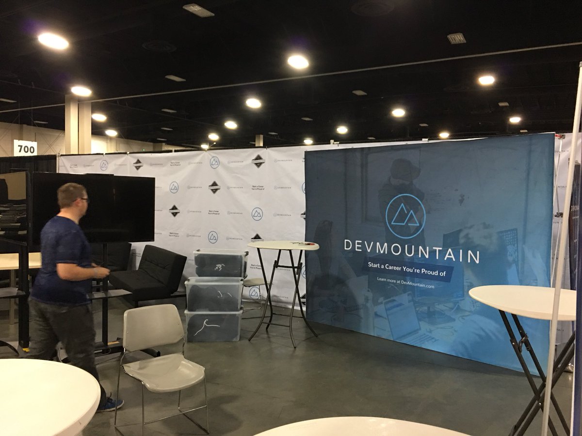 devmtnphx's tweet photo. Setting up for an event! https://t.co/1aU2WeGJSS