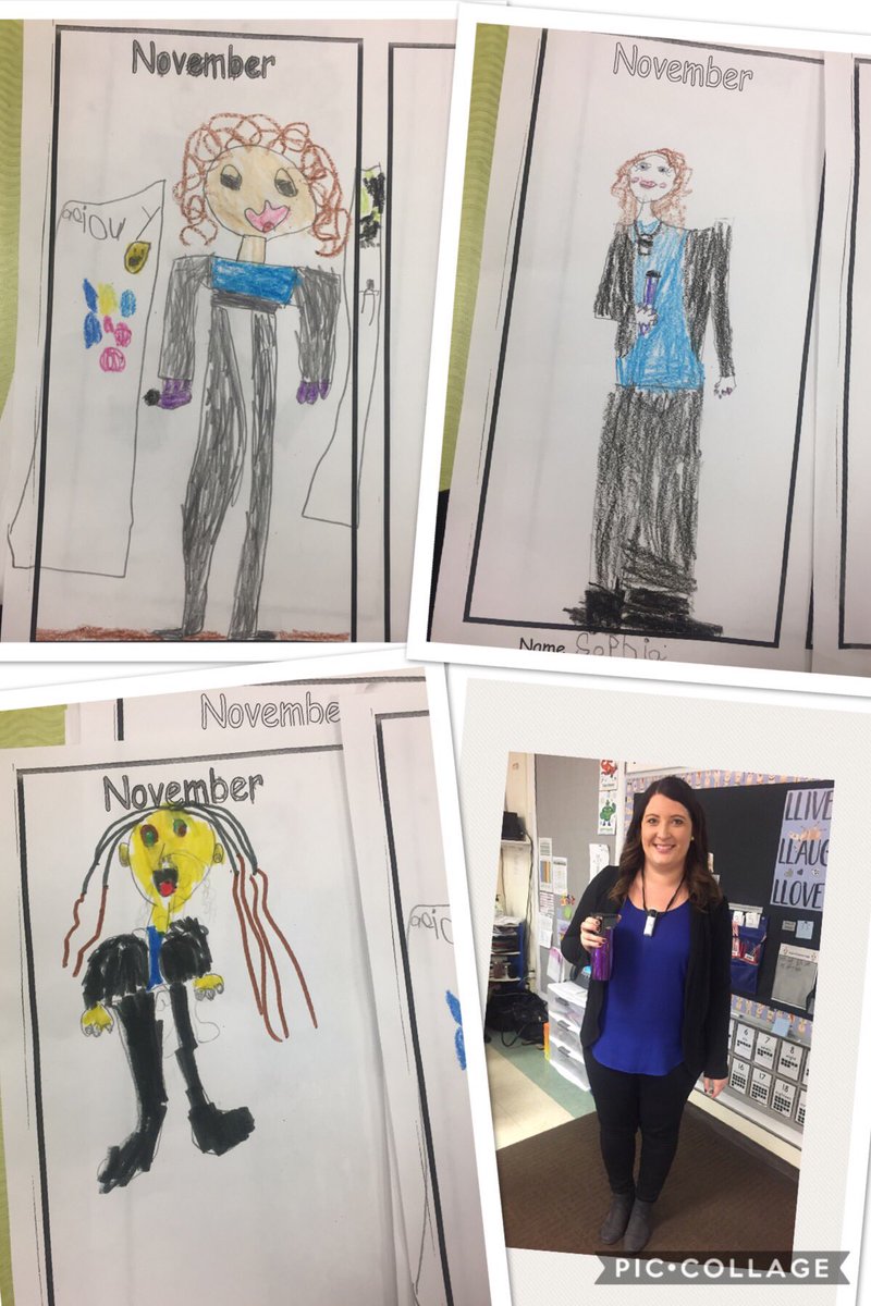 Representing assessment today in Grade 1. Great details right down to the coffee and purple nails!