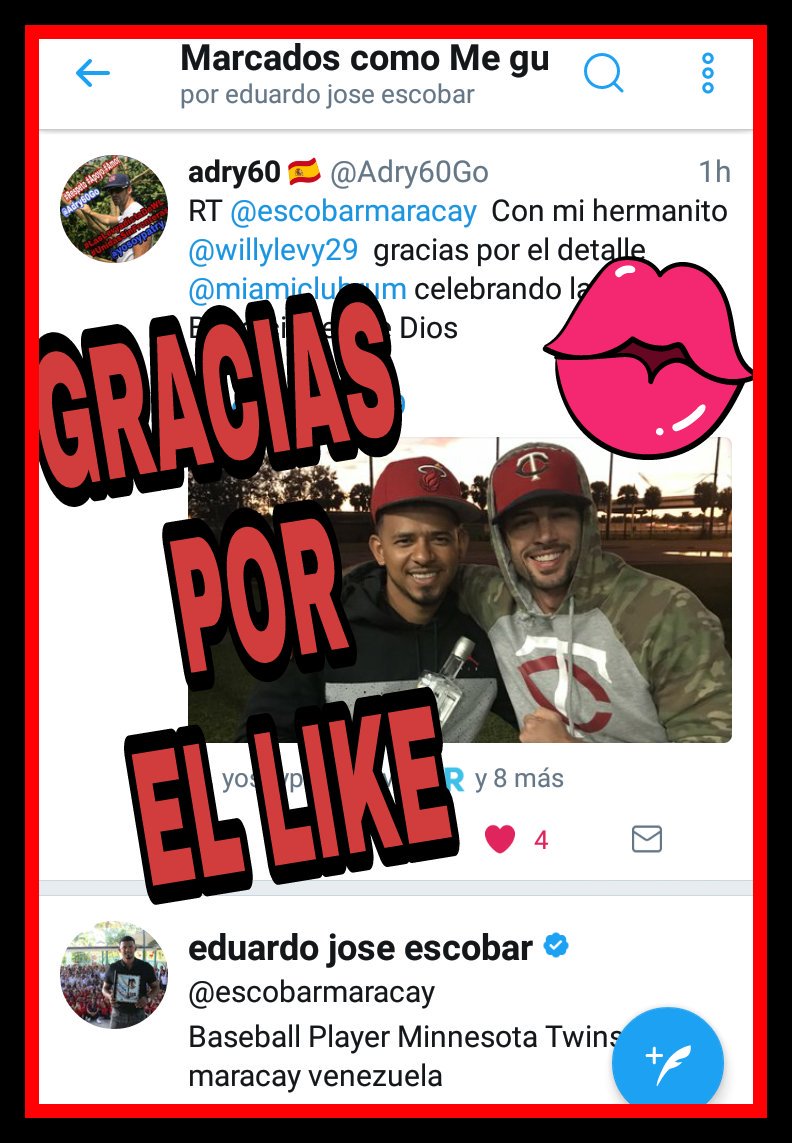 @escobarmaracay  GRACIAS ❌ EL LIKE,!
TAN LINDO,Y AGRADECIDO COMO NUESTRO HERMOSO <a href="/willylevy29/">William Levy</a> 
SALUDOS DESDE ESPAÑA 🇪🇸 😘
#LasLevyadictasDeWL