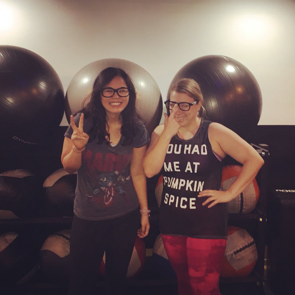 ThrowbackFit's tweet image. Congrats Joyce &amp;amp; Jamie! Winners of #TBFNerd for the second consecutive year! 🤓🤓