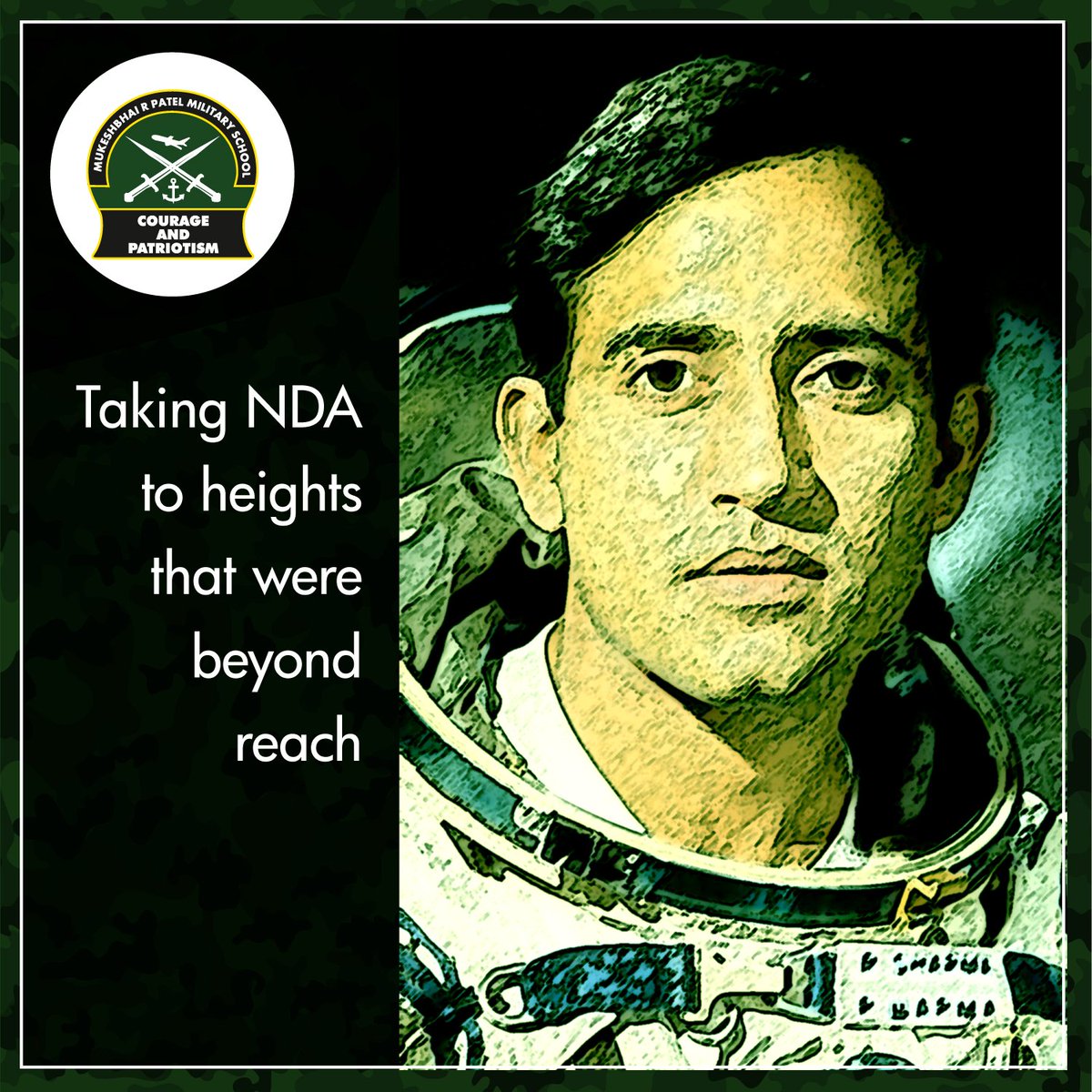 mrp_military's tweet image. Wing Commander Rakesh Sharma, the first Indian to fly into space, is an alumnus of the National Defence Academy #Knowyourforces