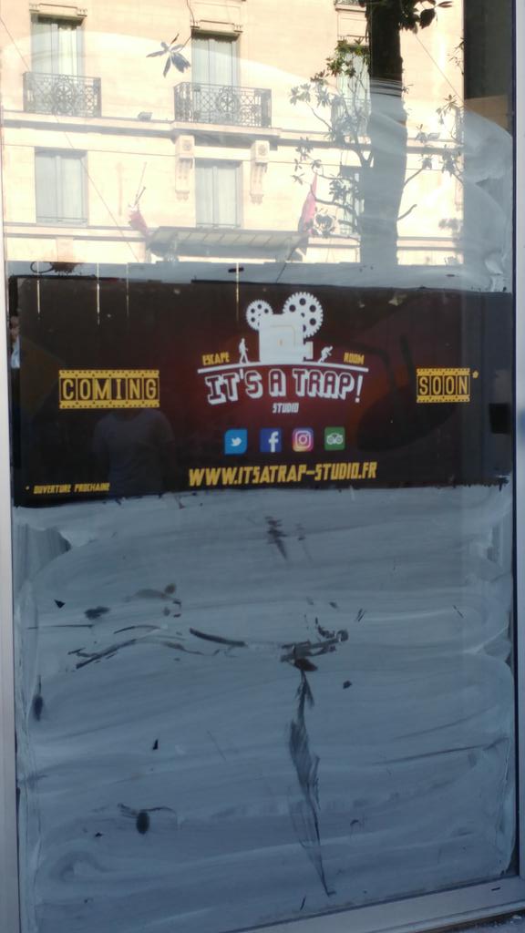 Itsatrapstudio's tweet photo. @Itsatrapstudio investit le centre-ville de Nantes 😁
Le 7 de la rue la Pérouse est bien agité en ce mmt.
 #comingsoon  #escaperoom  #Nantes https://t.co/7RGSonhphU