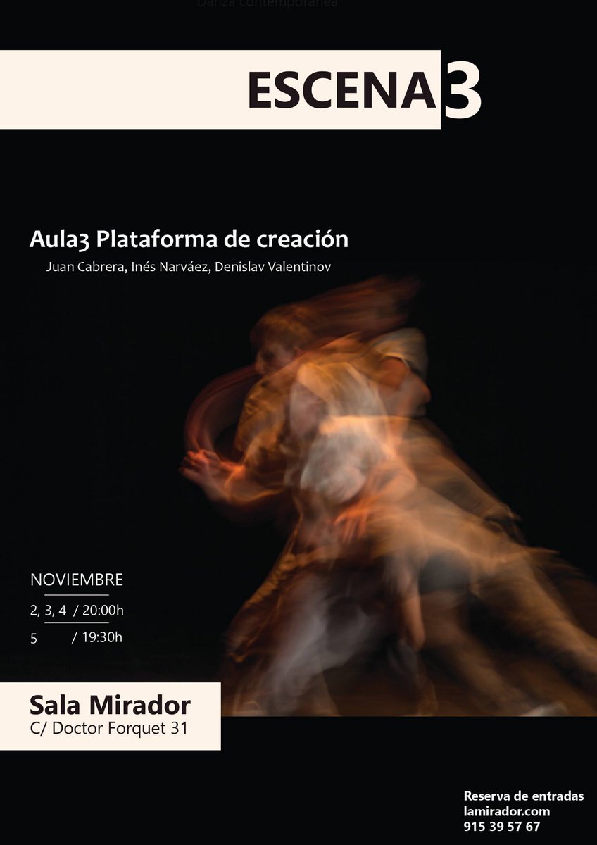 En @CNCMirador del 2 al 5 !!! Estaremos danzando con ganas de compartir <a href="/Monica_Runde/">MRunde</a> <a href="/PCAula3/">Aula3</a>