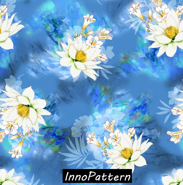InnoPattern's tweet image. Brand new #pattern #design: #Flower design
Lotus flower blossoming in the blue lake 
Like and share it ❤️❤️