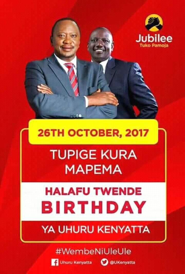  BIRTHDAY president UHURU KENYATTA 
