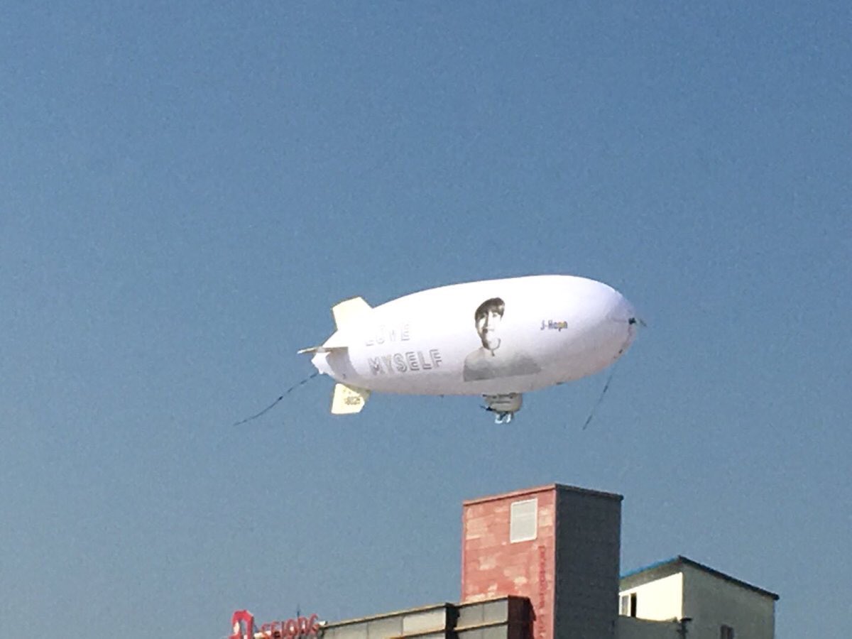btsph_intl's tweet photo. "I love you Mom!" - J-Hope '#BTSLoveMyself' Blimps 
© https://t.co/OfFO1p59Nz