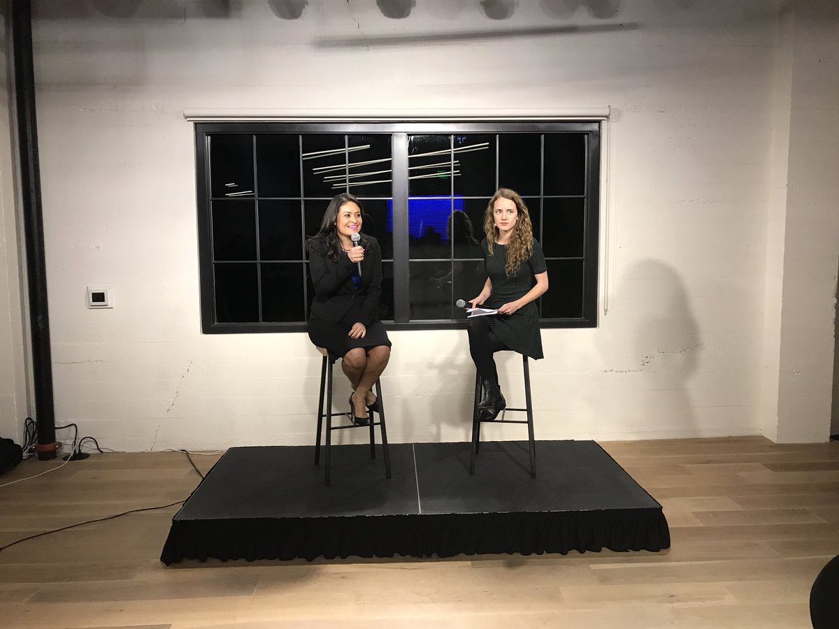 MLorenaGonzalez's tweet photo. So excited to be in Belltown tonight! Let’s get this interview started! #Seaelex #ElectLorena #Position9 https://t.co/jMd7ngWl9H