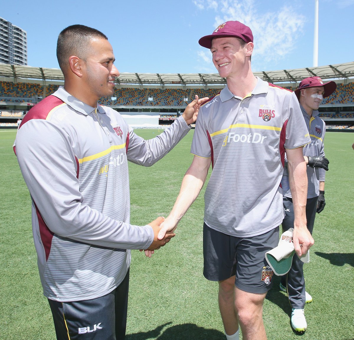 Congratulations to <a href="/myFootDrAu/">My FootDr</a> QLD Bulls quick Brendan Doggett who was presented his baggy maroon cap this morning.