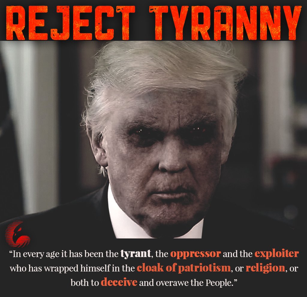 AgentLuna11's tweet image. Tyrants use false patriotism and religion to deceive the People.
UNITE, Left, middle and right and #REJECTTyranny.
#aBETTERway
#SAMeagle